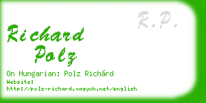 richard polz business card